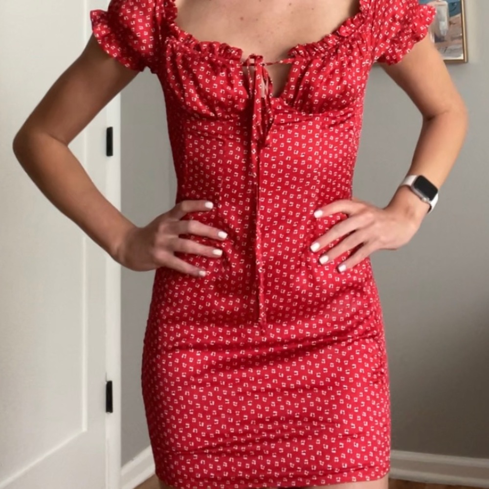 Gracie mini dress red Princess Polly